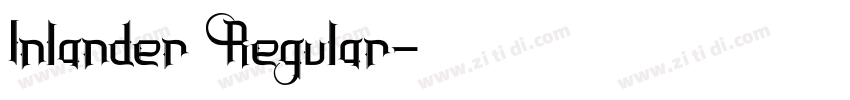 Inlander Regular字体转换